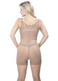 Thin Strap Short Girdle - Back View - Cocoa Nude